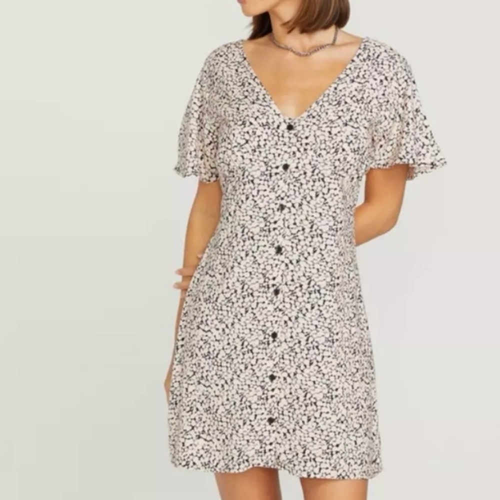 Volcom Floral Button-Down Dress